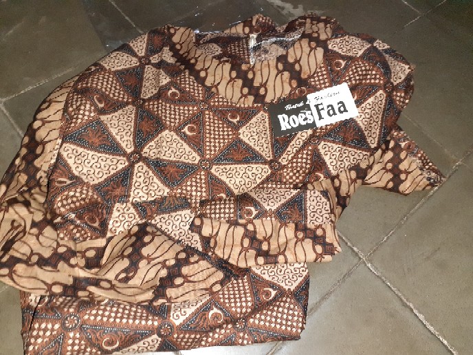 Gamis Cewek Panjang Batik Kombi Genes #2 Wanita Muslim Modern Premium Exclusive