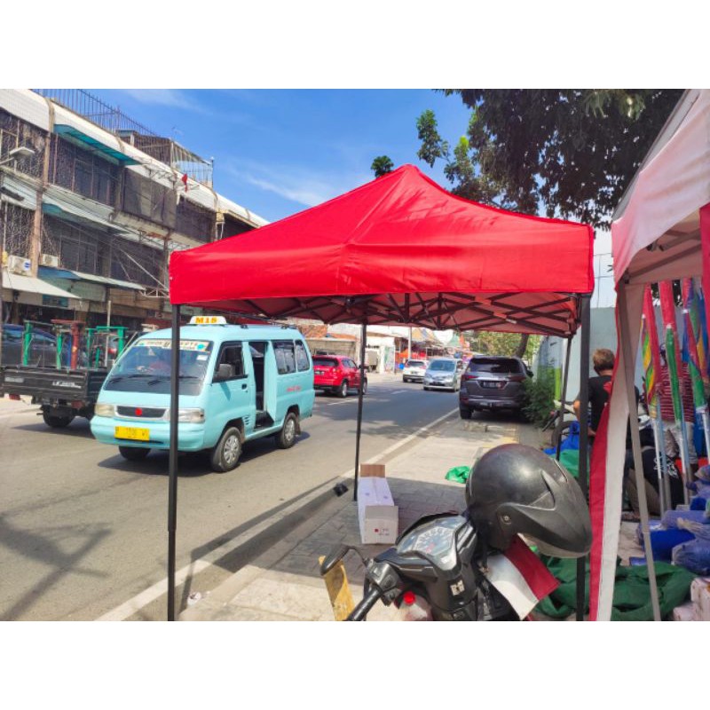 tenda lipat bazar ukuran 2x2