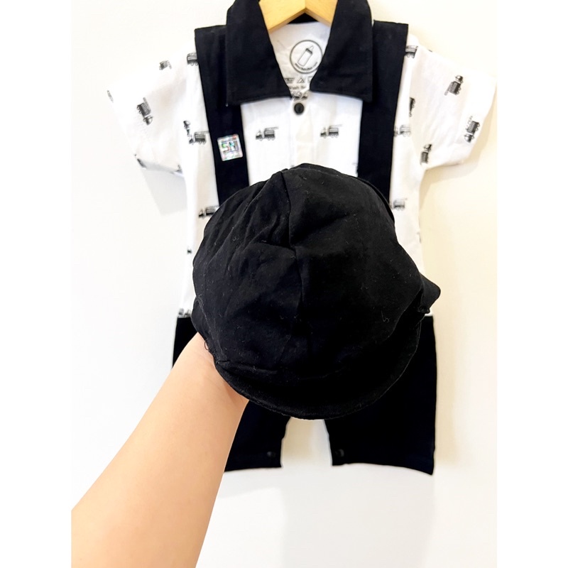 TRUCK TUXEDO / KOKO BEAR BEARD Jumper Bayi Baju Anak Laki-laki Fashion Cowok Peci Topi Pergi Jalan Terlaris Murah Babeebabyshop