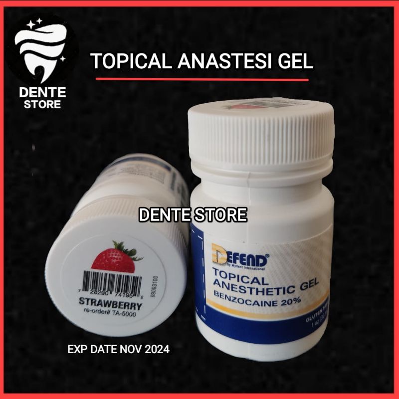 TOPIKAL ANASTESI / ANASTESI TOPICAL / ANASTHETIC GEL DENTAL / DEFEND