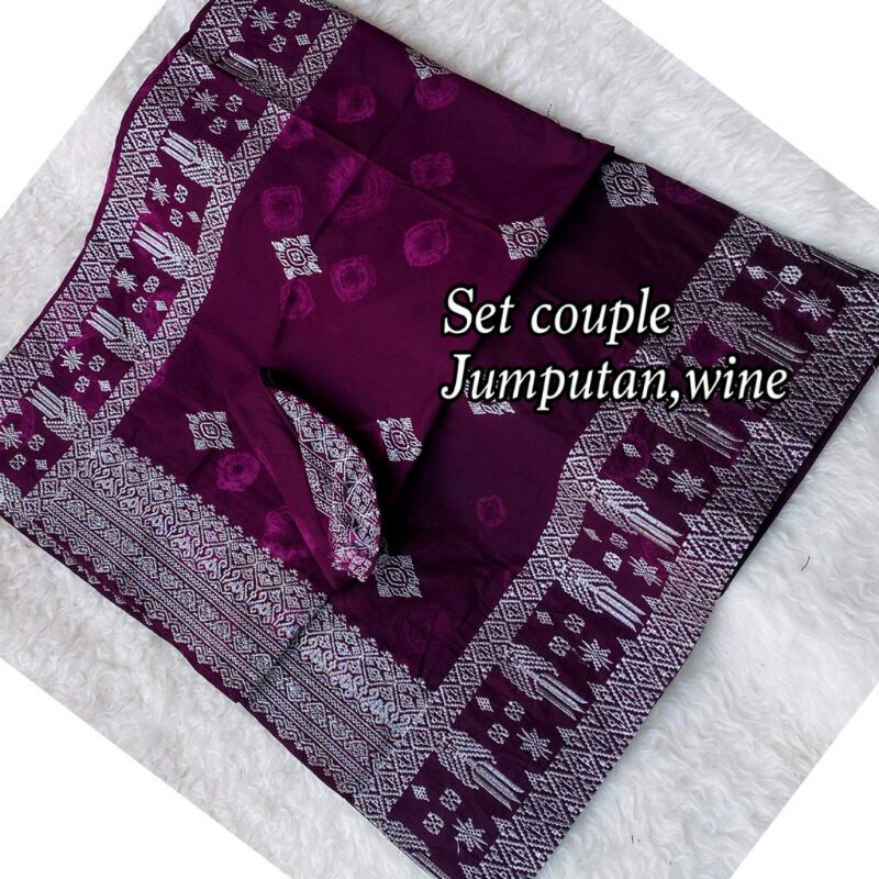 ready Couple songket bordir jumputan