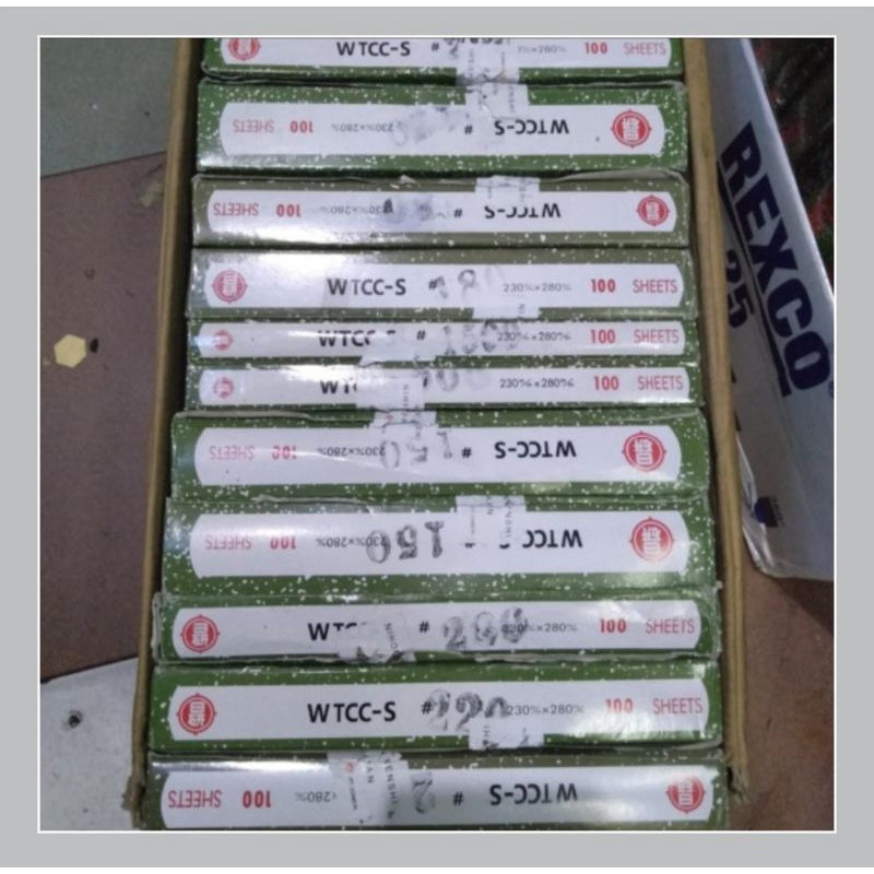 amplas nikken # 320 - amplas Duco nikken 1 pak 100pcs Made in japan