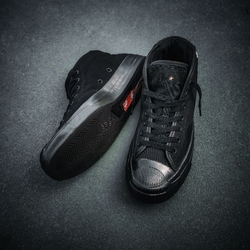 Converse Jack Purcell Pro Mid Alexis Sablone BLACK/ENAMEL RED-BLACK