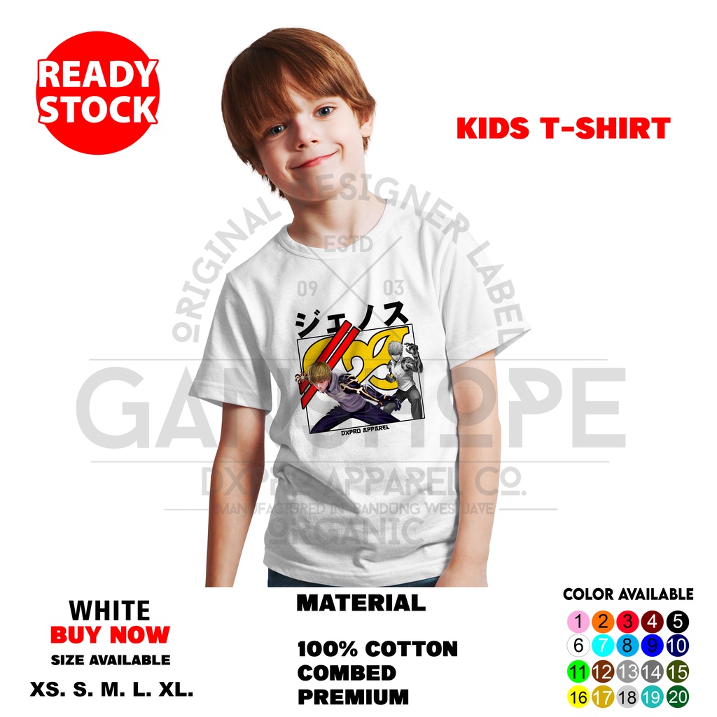 T-SHIRT KIDS ANIME ONE PUNCH MAN DEMON CYBORG