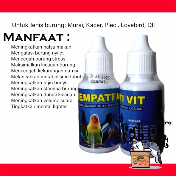 Vitamin burung Sempati Vit Meningkatkan Stamina