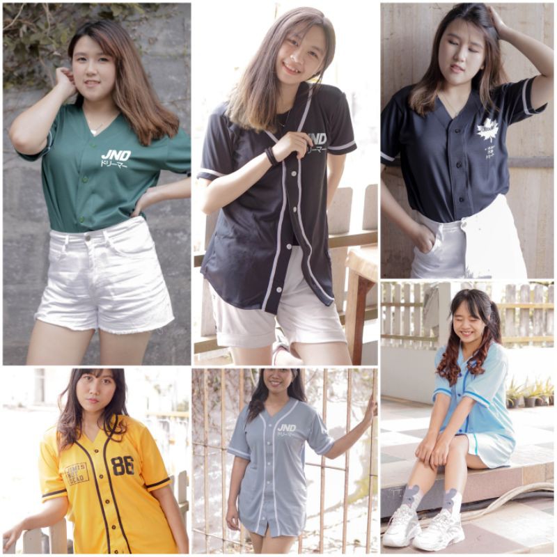 Jersey Baseball dan Kaos Korea premium bahan adem