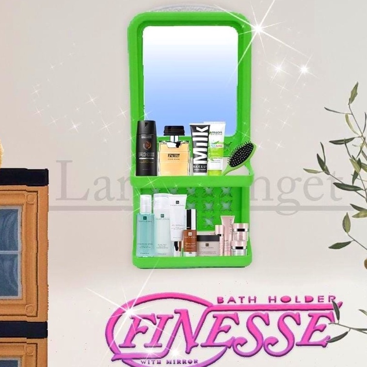 CERMIN KAMAR MANDI VINNESE - KACA KAMAR MANDI SUSUN 2 PLASTIK