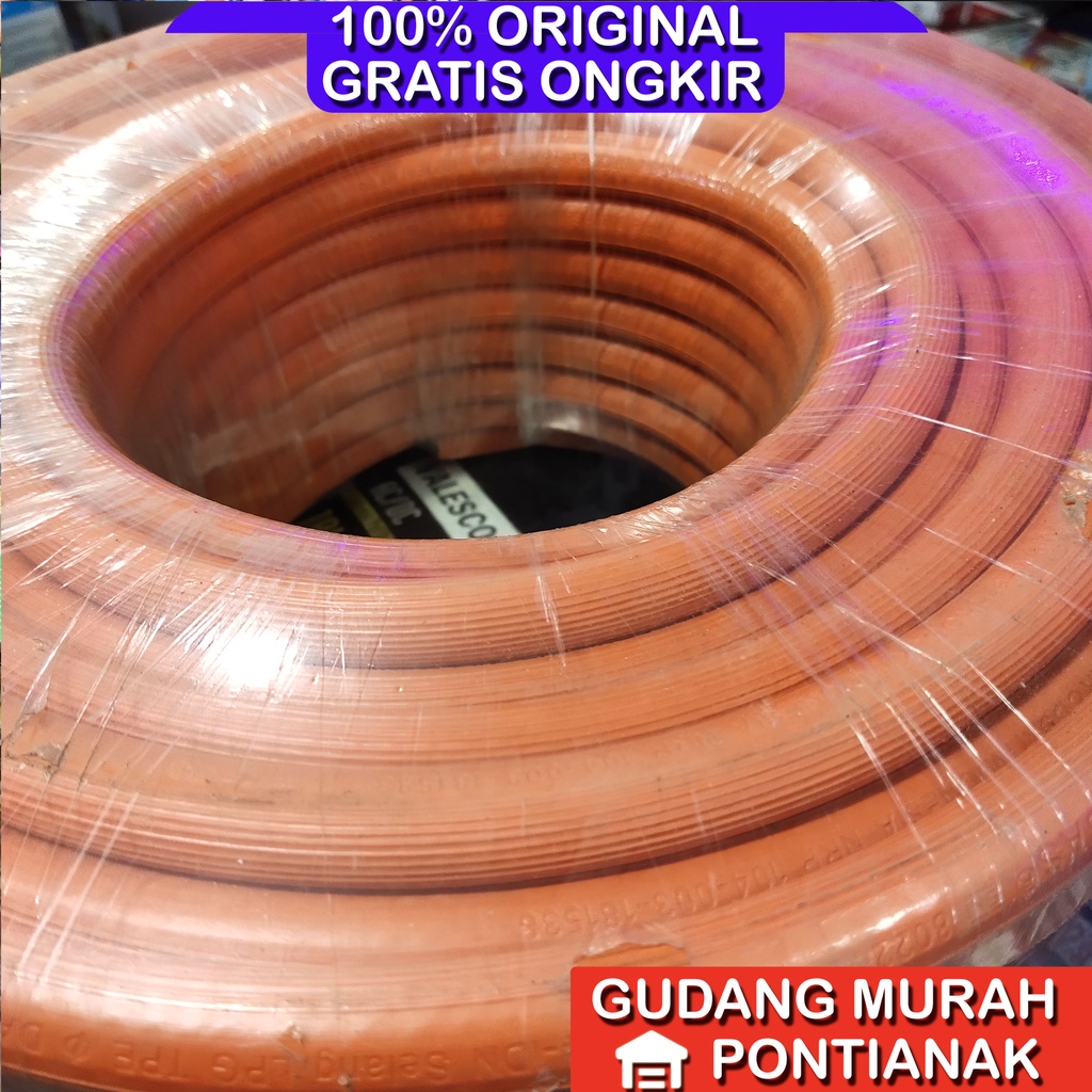 Selang Gas Orange Meteran bukan pergulung / di jual permeter / Cocok untuk semua merk kompor Gas