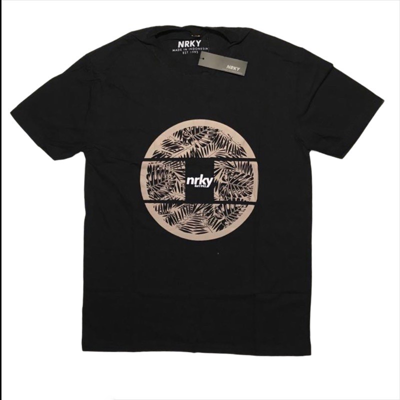 KAOS PRIA DISTRO NRKY ROUND LOGO T-SHIRT PRIA DISTRO