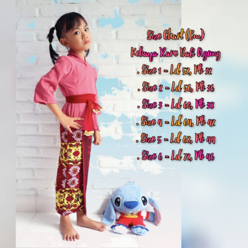 Kebaya Lonceng Anak /Kebaya Bali