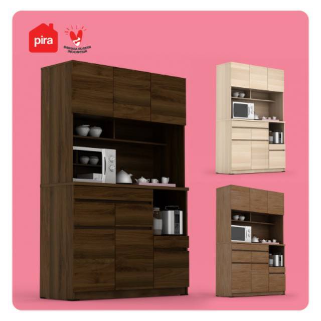 Latopia Pira - Lemari Dapur Minimalis Modern / Rak Dapur