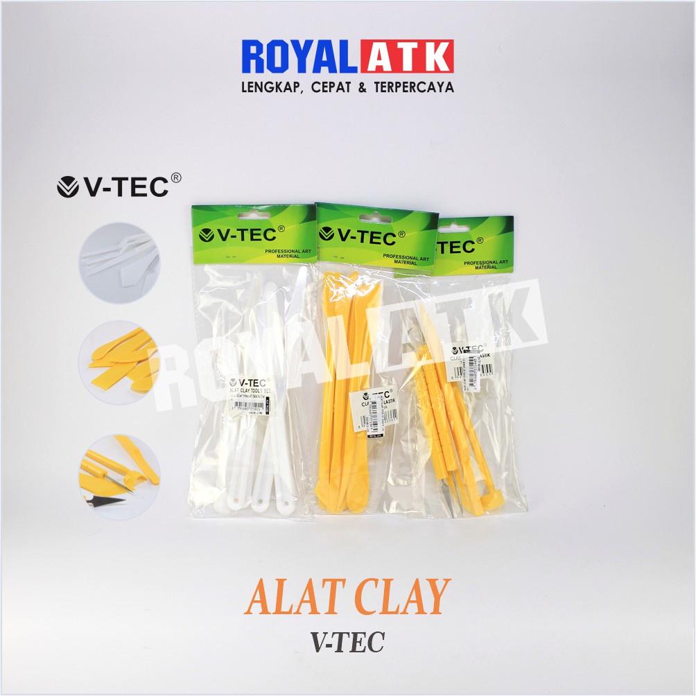 

Butsir / Alat Ukir Clay Knife Plastic Set Modelling Pottery Tool V-tec VT-366 VT-TS5 VT-23A