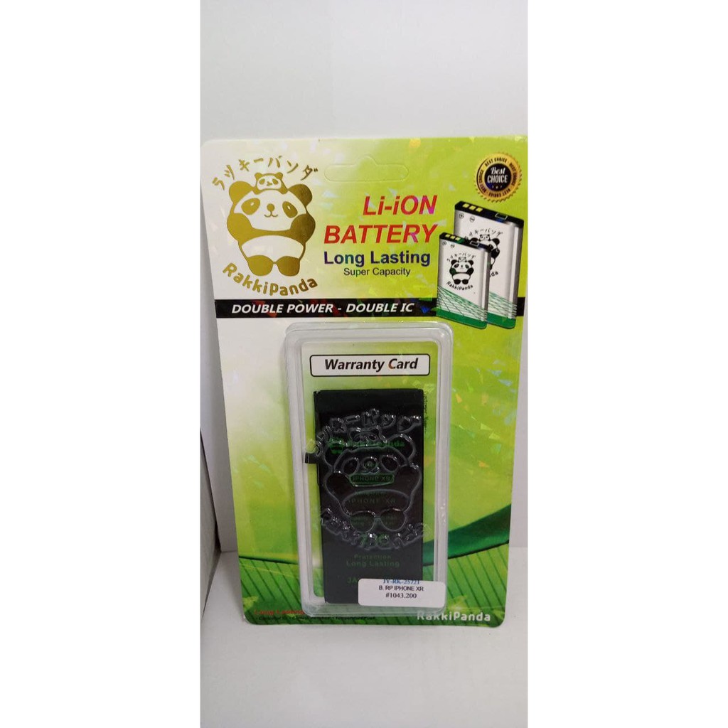 BATRE BATTERY BATERAI IPHONE XR DOUBLE POWER RAKIPANDA