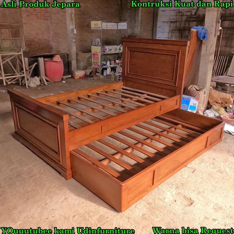 Tempat tidur anak sorong minimalis murah