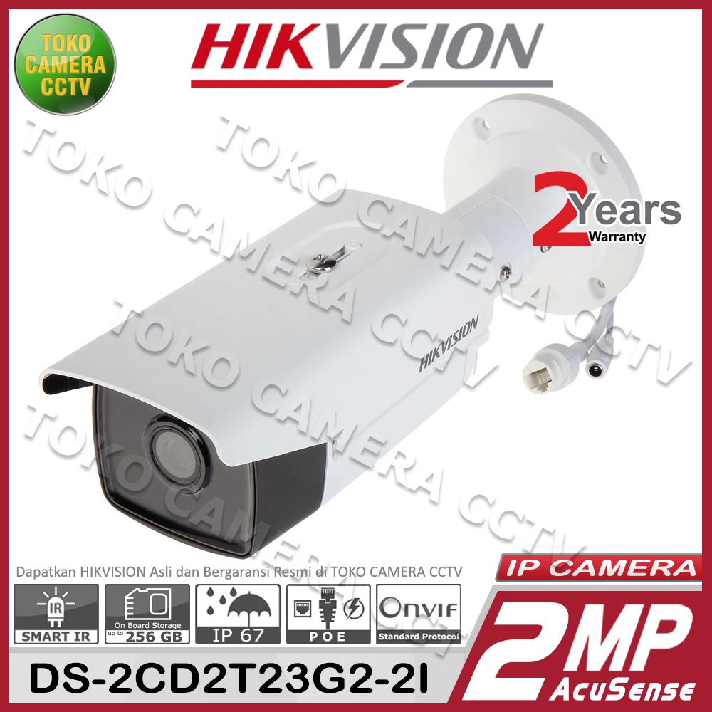 IP CAMERA 2MP HIKVISION DS-2CD2T23G2-2I AcuSense IP KAMERA