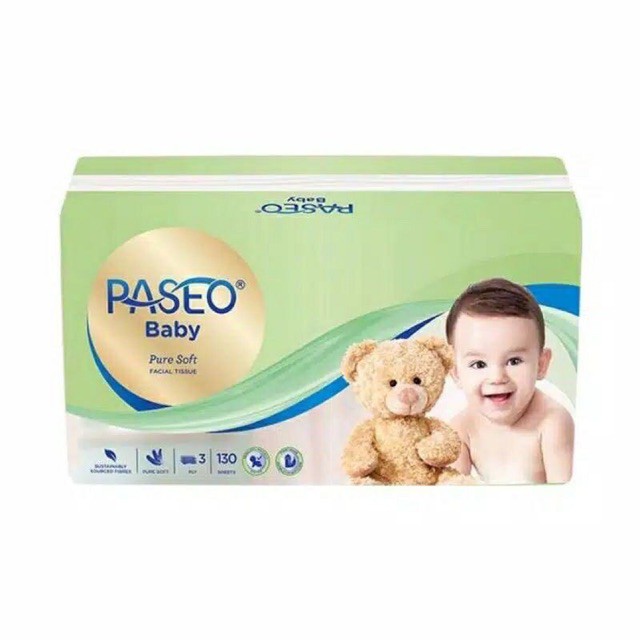 Paseo Baby Tissue 130Sheets Soft Pack- Paseo tissue baby 3ply