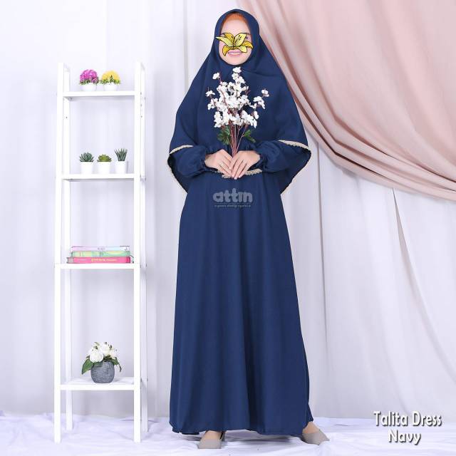 Gamis wollycrepe talita dress by attin hijab
