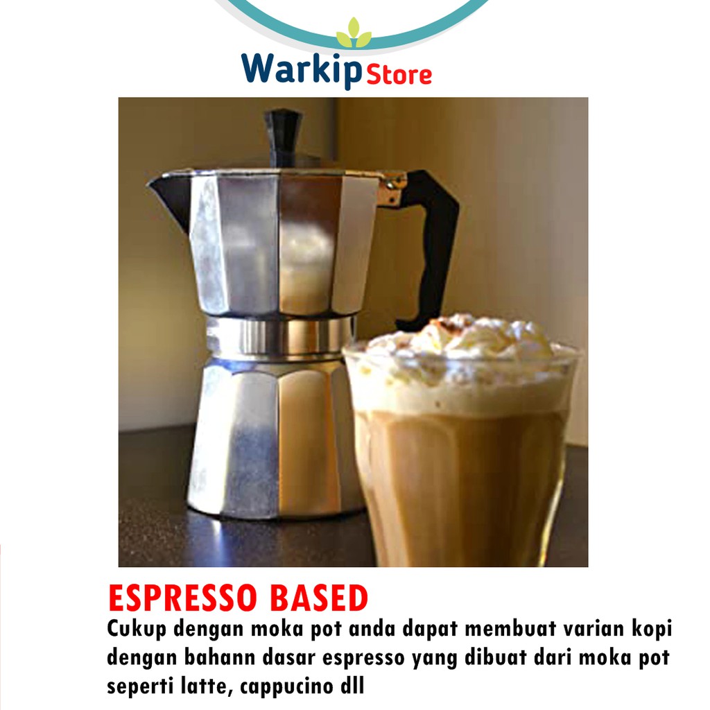 Moka Pot Mokapot Espresso Maker Pembuat Kopi Espresso Manual Alumunium Mokapot All size