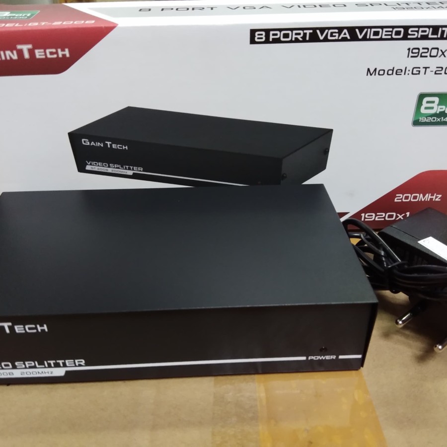 Gaintech VGA Splitter 8Port 200Mhz