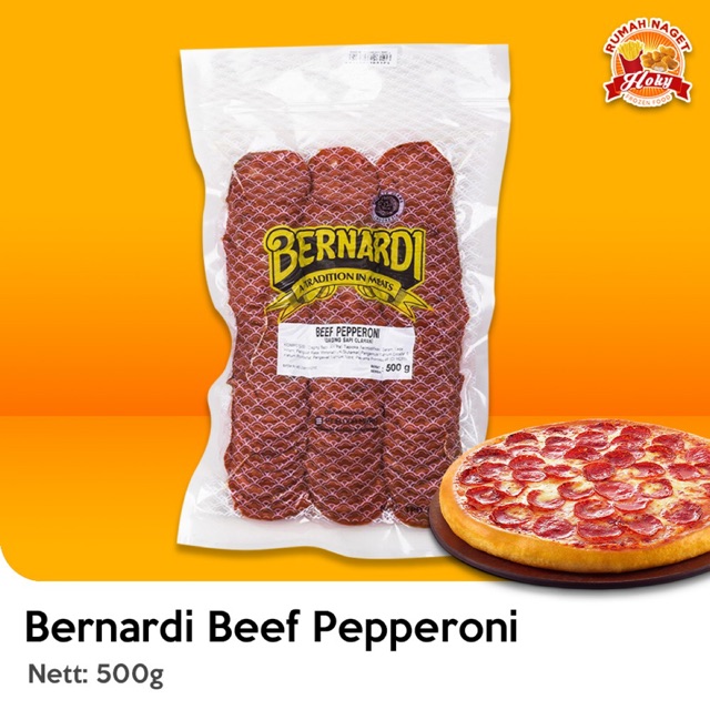 Bernardi Beef Pepperoni 150 gr 500 gr Shopee Indonesia