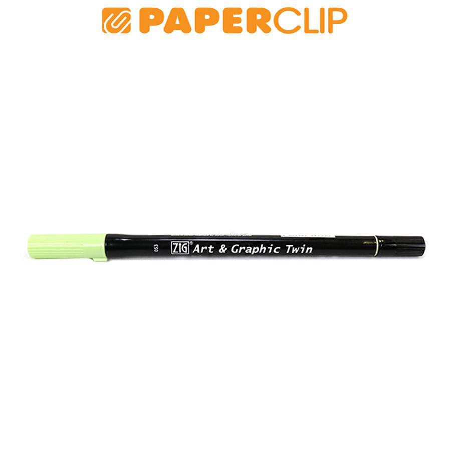 

PEN BRUSH ZIG KURETAKE TUT-80 ART & GRAPHIC TWIN 053 PALE GREEN
