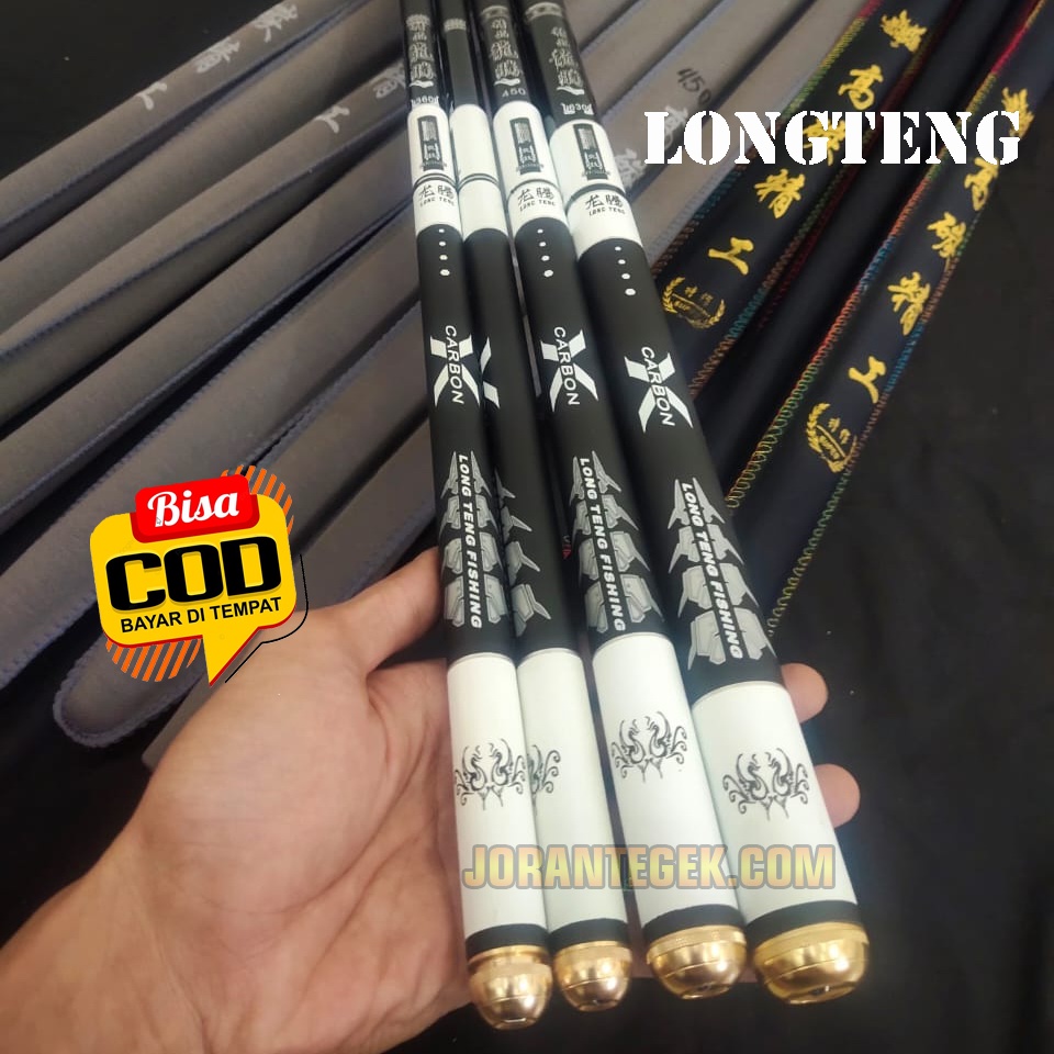 Tegek Ruas Pendek Longteng Asli Import Carbon Premium Quality  Ukuran 360 450 540 630