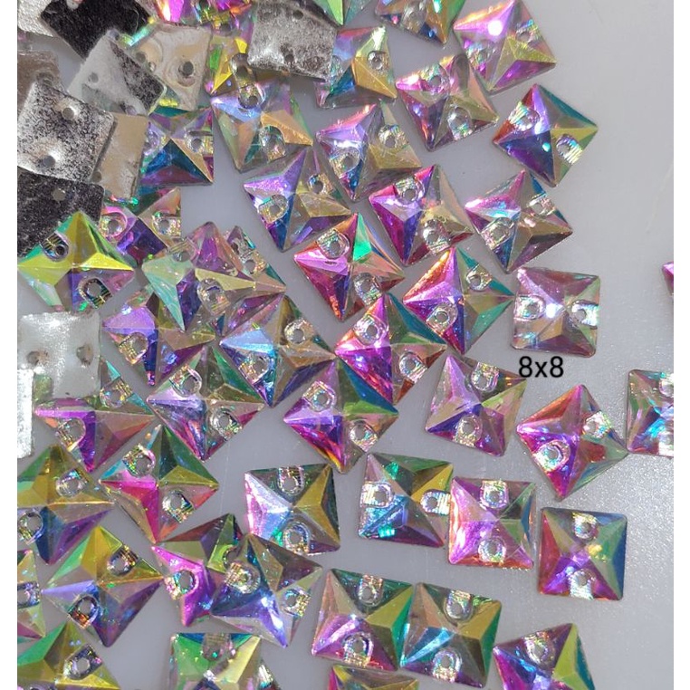 DIAMON RESIN KOTAK 8x8 50pcs