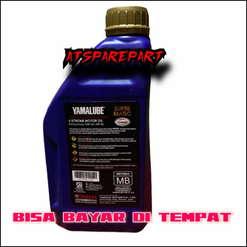 PROMO FLASH SALE ATS OLI YAMALUBE SUPER MATIC 1 LITER SL 10W-40