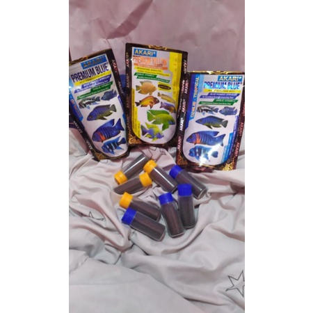 PAKAN IKAN CHANA AKARI PREMIUM BLUE ,AKARI PREMIUM YELOW