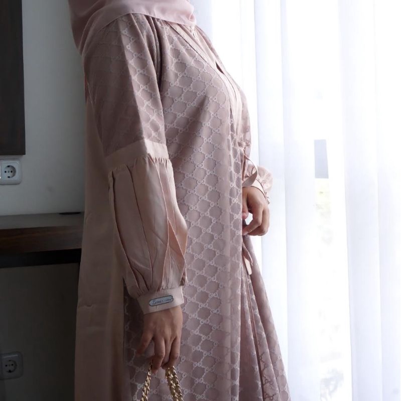 GAMIS MEWAH GAMIS KOMBINASI TILE GAMIS KONDANGAN BAJU FORMAL WANITA HIJAB TERBARU UKURAN JUMBO WARNA