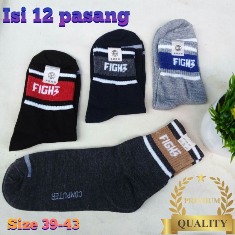 isi 12 psg/kaos kaki pria/kaos kaki sport pendek/kaos kaki kerja