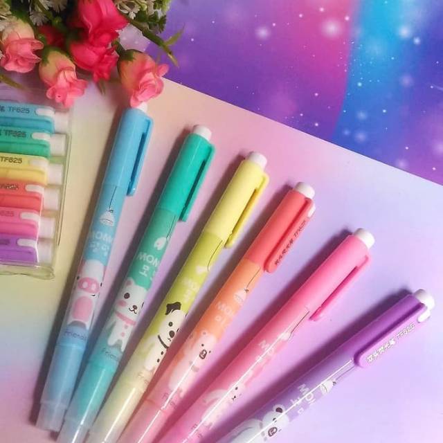 

Set Stabilo / Spidol Mewarnai / Highliter 6 Warna - MOMO