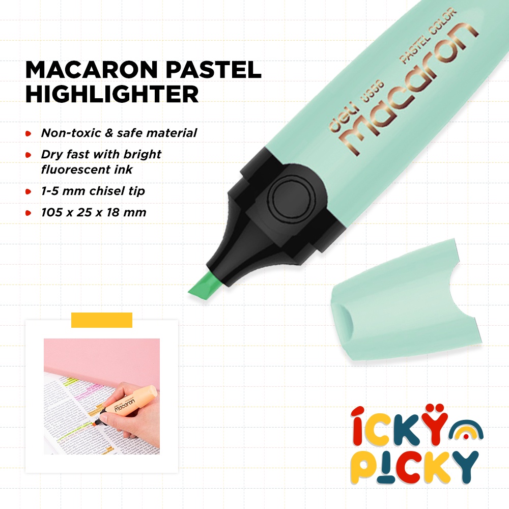 

[ickypicky] Deli Stabilo Warna Pastel EU356 | Macaron Pastel Highlighter