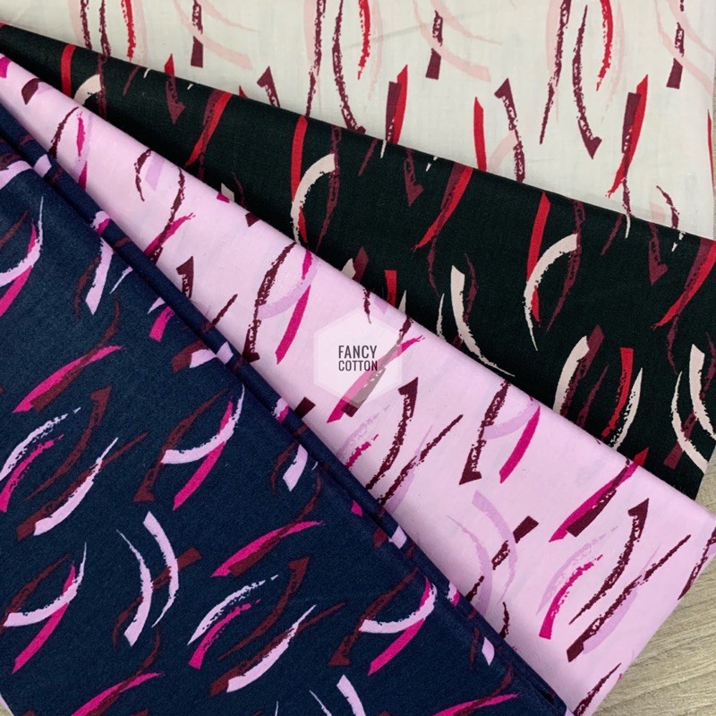 kain katun jepang motif fancy pattern D1020