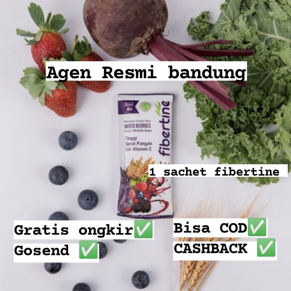 Fibertine 1 Sachet Minuman Pelangsing Dan Collagen Detox