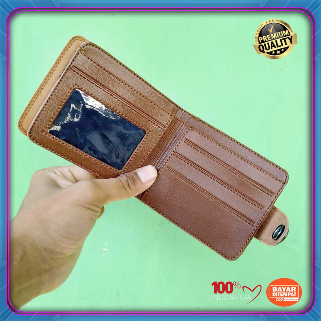 TERIMA COD! Dompet lipat kancing levis kasual bayar di tempat