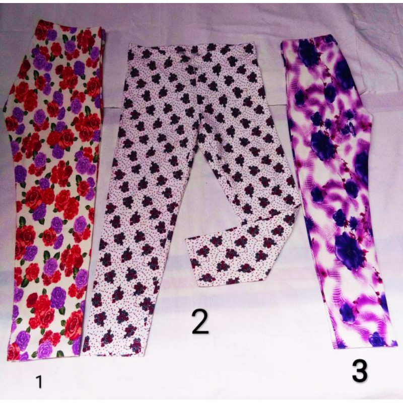 Legging Justice Motif Bunga Flowery Original Termurah