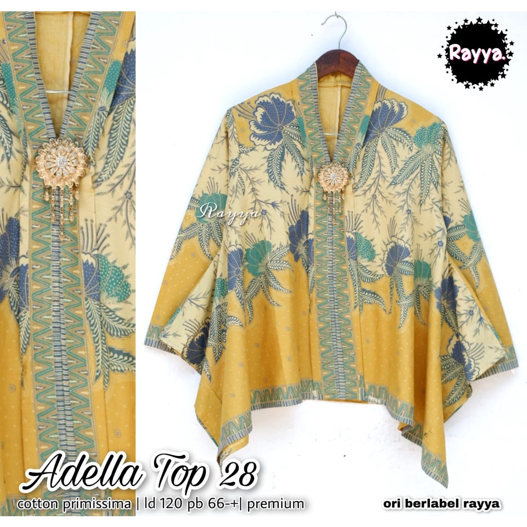 Blus Batik Adella Kuning 20