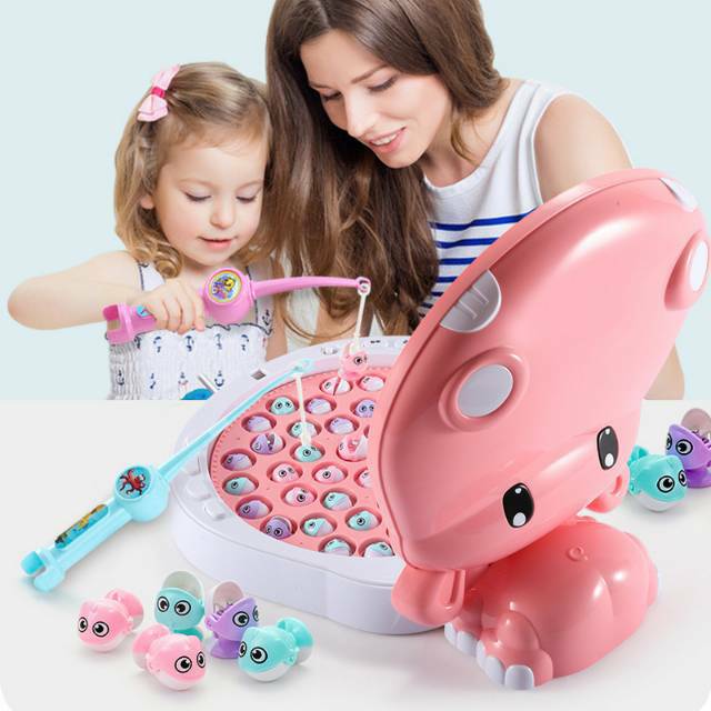 Tma / Mainan Anak Pancingan ikan 45pc model hippo size besar model lengkap music piano