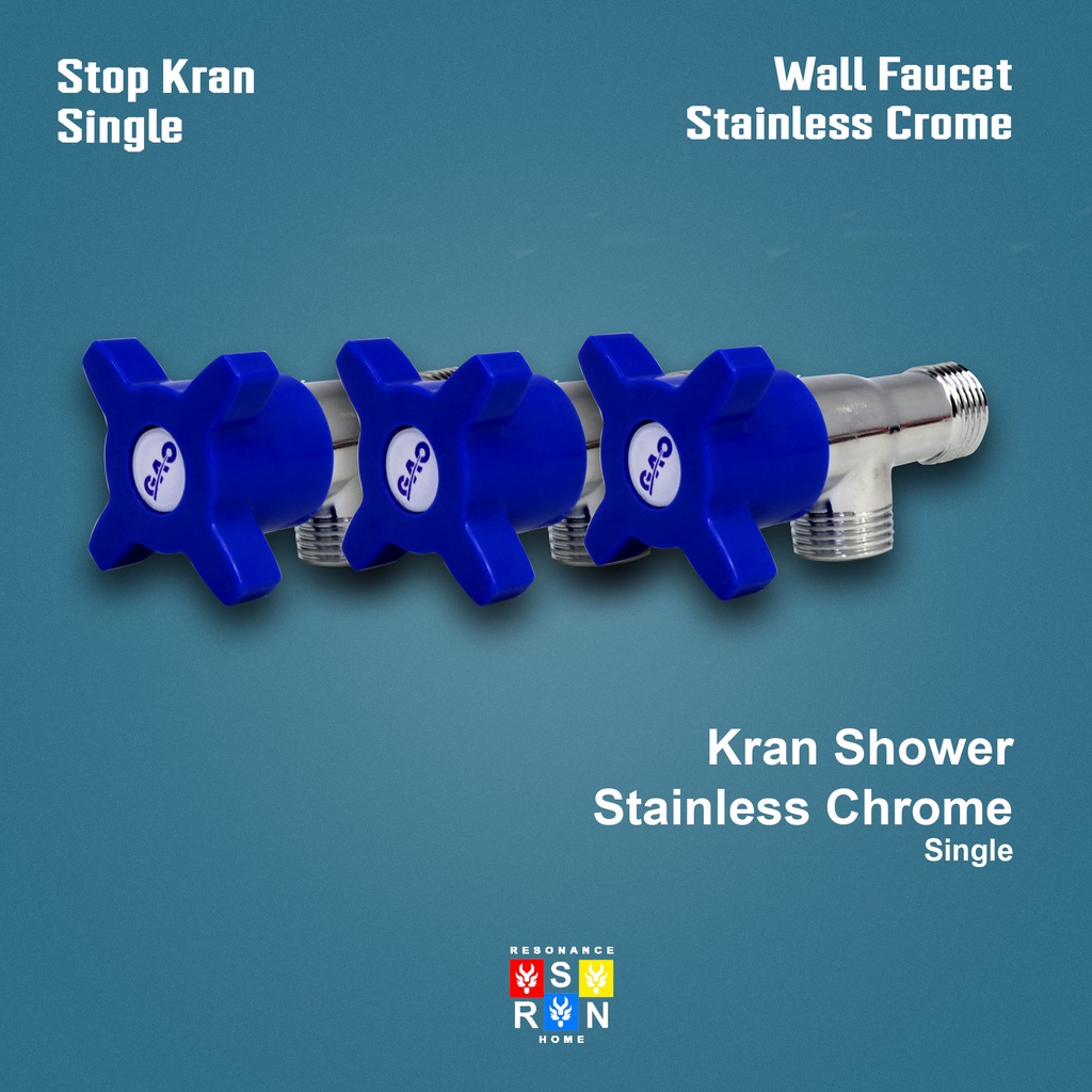 Stop Kran Shower Single Kloset Warna 1/2 Inch Resonance Home