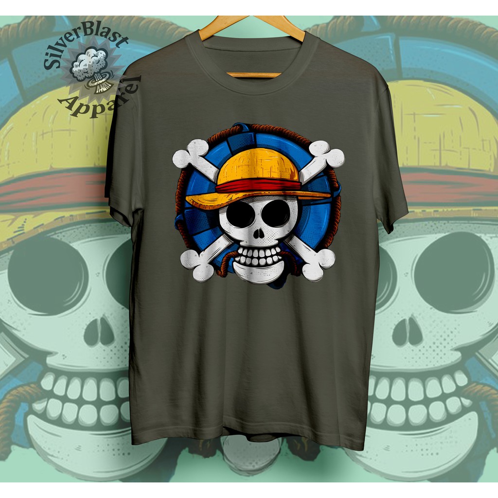 Kaos Anime One Piece - Mugiwara Logo Emblem -