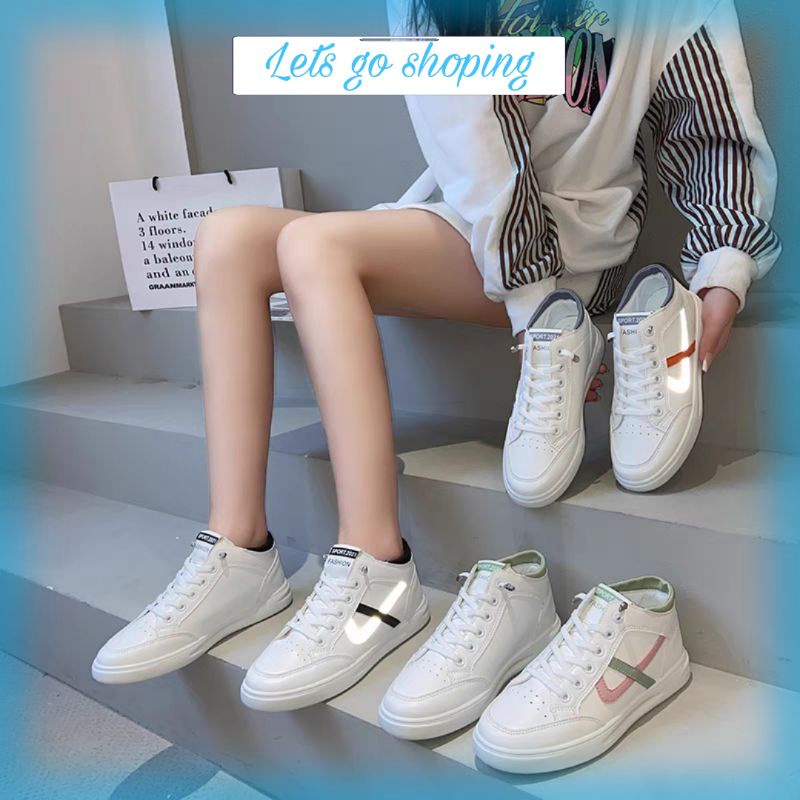 COD Sneakersdaily 6809 Sepatu Sneakers Wanita Casual Shoes White