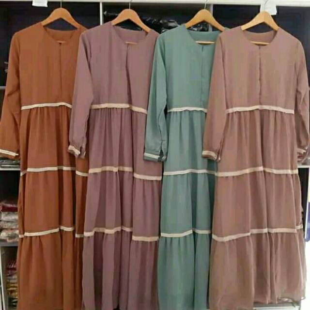 Gamis ceruty renda