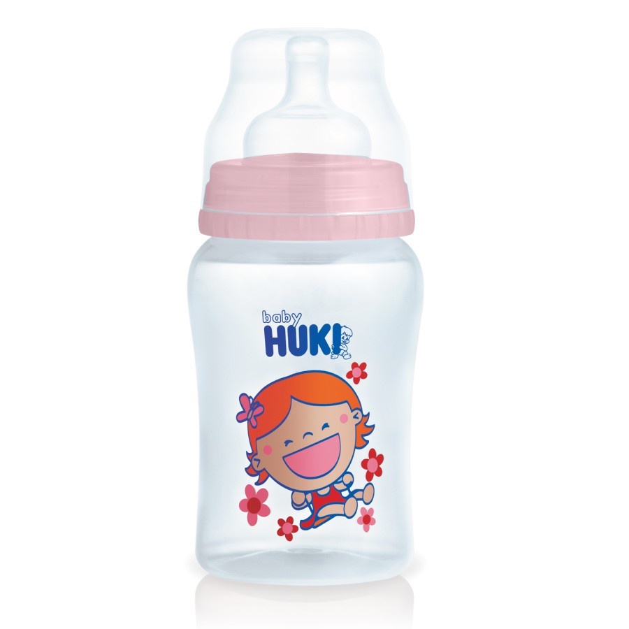 Botol Susu Bayi HUKI PP Wide Neck Bottle 230ml