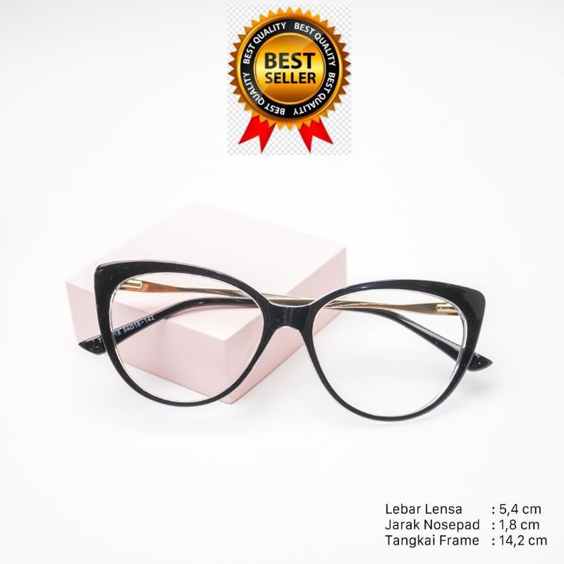 Frame Lensa Bluecromic Anti radiasi|Kacamata paket lensa minus