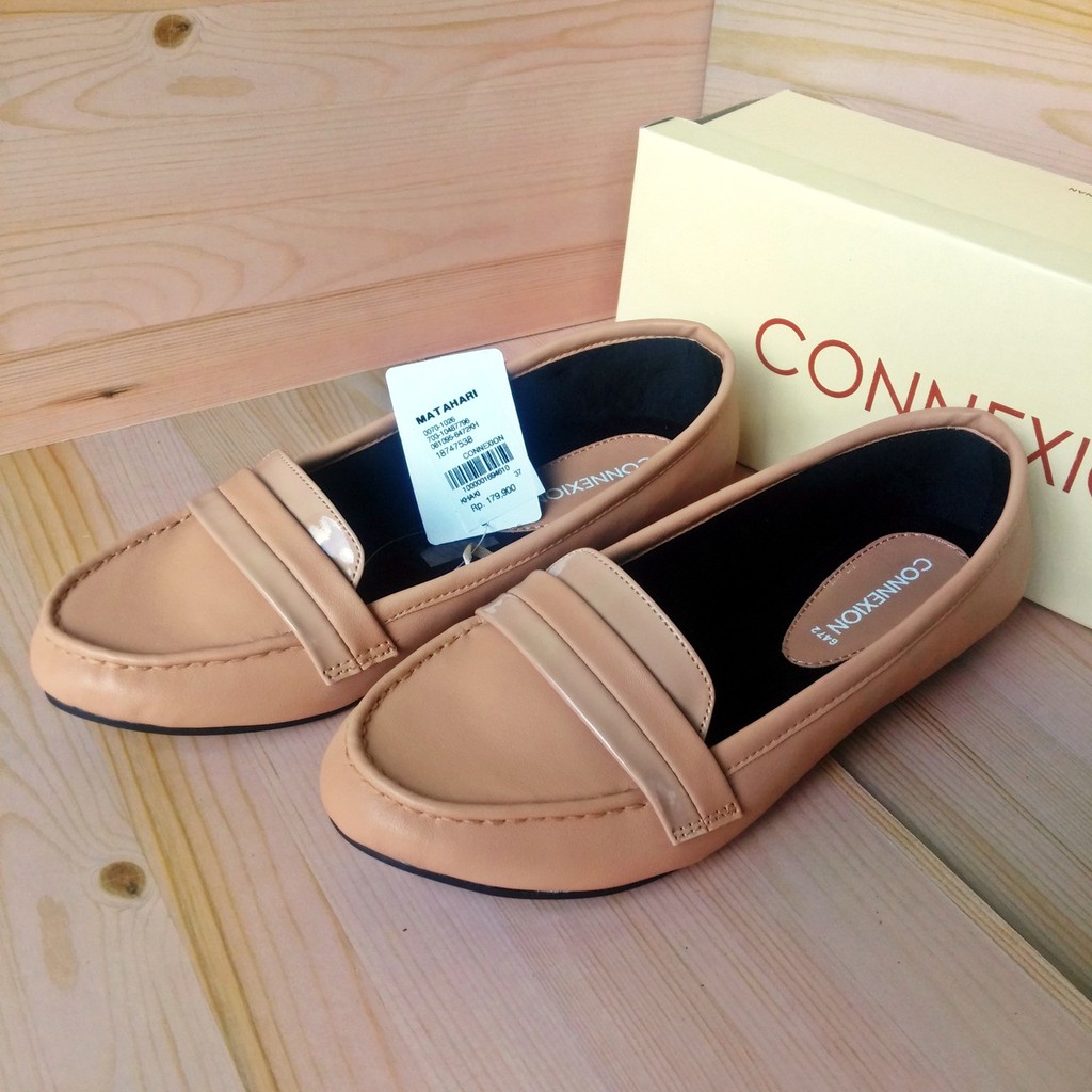 CONNEXION 6472KH Sepatu Kerja Flat Khaki Wanita Casual Formal Original Matahari