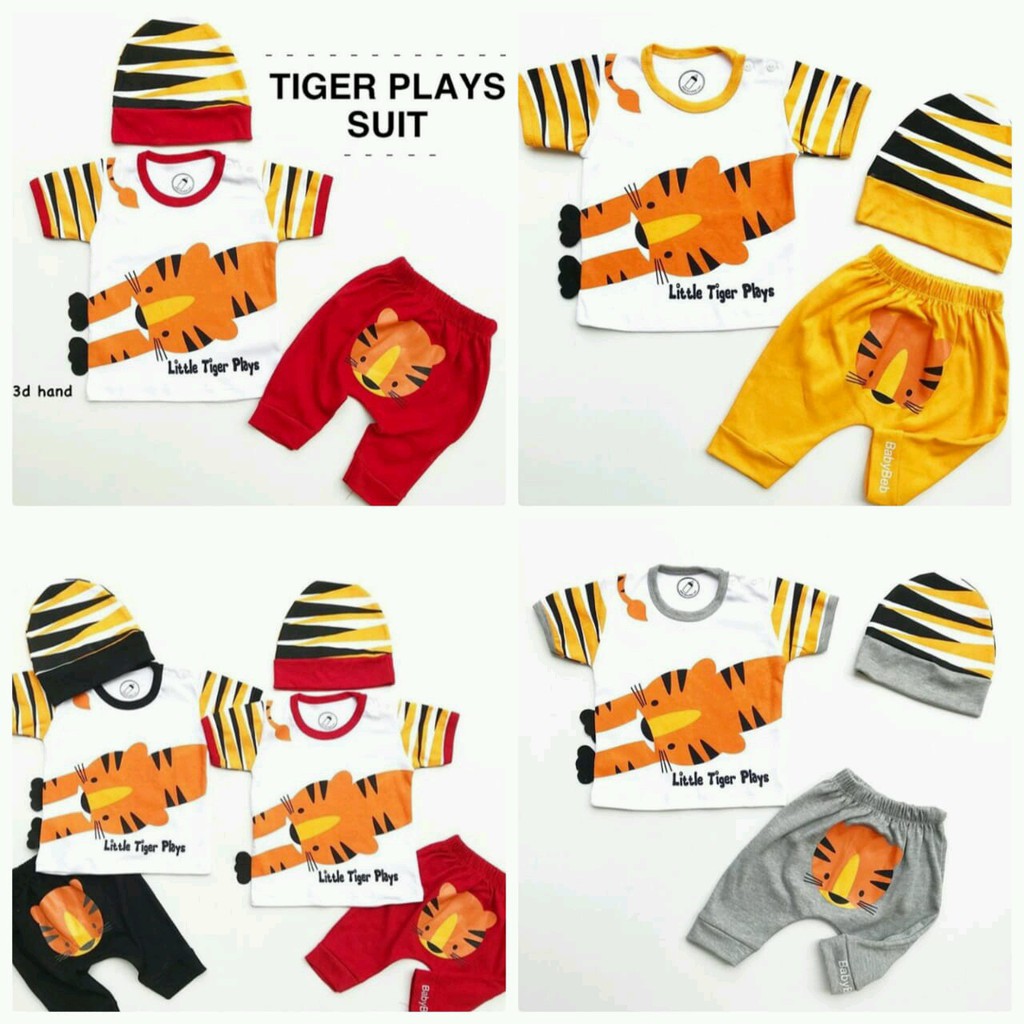 Baju Bayi Laki Laki Setelan Pakaian Bayi Lucu Tiger