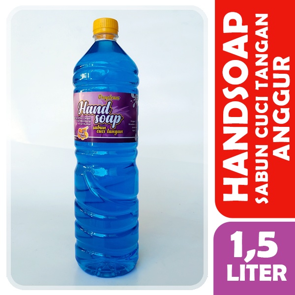 Handsoap Hand Wash 1500ml atau Sabun Cuci Tangan 1,5liter (STRAWBERRY - JERUK - APEL - ANGGUR)