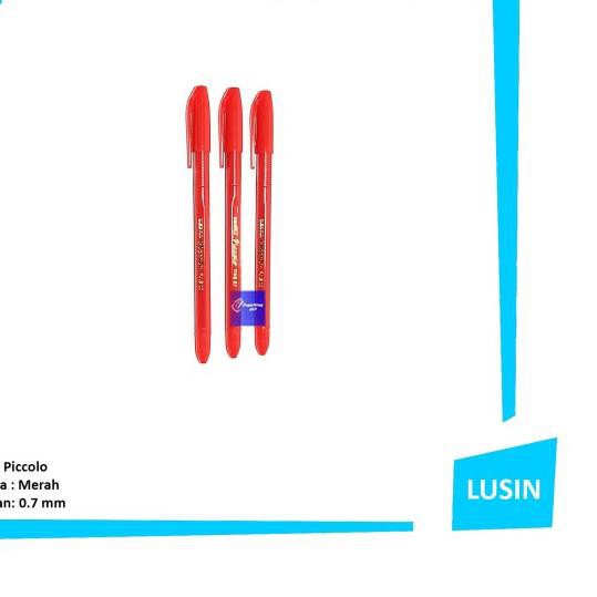

▲ Pen ZEBRA PICCOLO Pena, Pulpen, Ballpoint 0.7 MERAH PERLUSIN ♚
