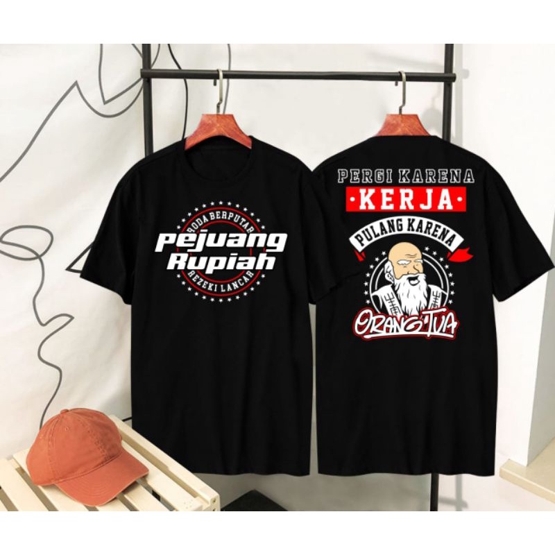 Kaos OT Pejuang Rupiah Black